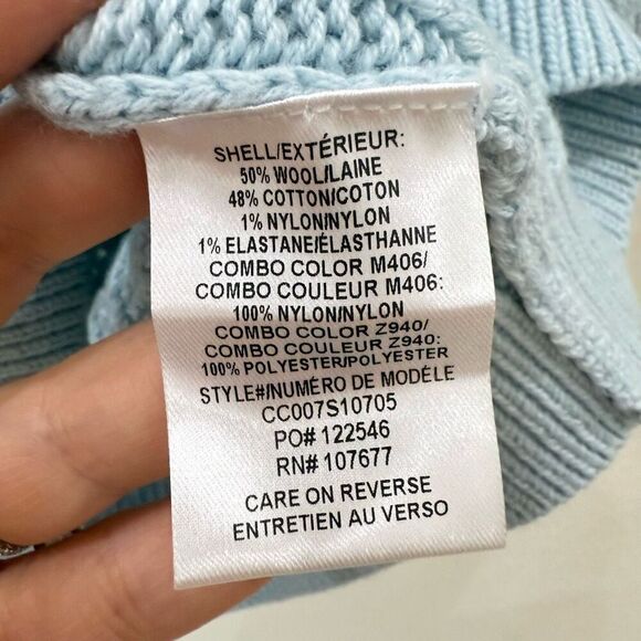 Alice + Olivia Light Blue Turtleneck Sweater - Picture 7 of 9